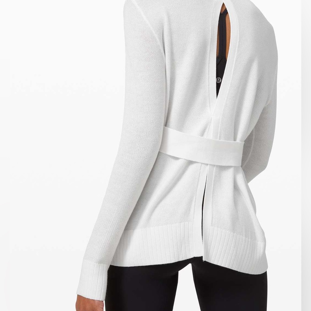 NWT Lululemon Sincerely Yours Sweater - White - Cashmere Blend